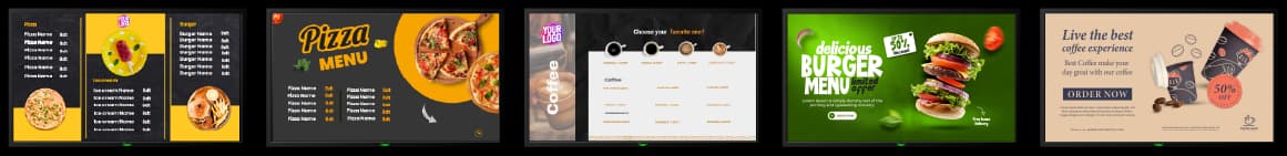 Restaurant's screens