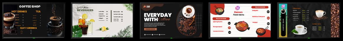 Restaurant's screens